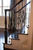 1/2 in. x 44 in. Leaf Scroll Solid Iron Baluster Satin Black