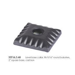 2 in. Level Base Shoe for 9/16 in. Round Balusters Oil Rubbed Bronze