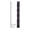 9/16 in. x 44 in. Tuscan Square Hammered Plain Hollow Iron Baluster Satin Black