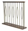1/2 in. x 44 in. Square Marquis Hollow Iron Baluster Dorado Gold