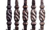 Single Twisted Knuckle Square Hammered Baluster