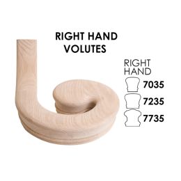 Right Hand Volute Fitting (Finish:: For 6210 Handrail)