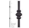 Double Knuckle Hollow Iron Baluster