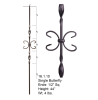 16.1.10 Double Ribbon Butterfly Iron Baluster
