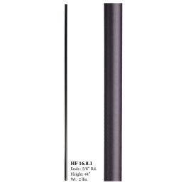 16.8.1  Hollow Plain Round Bar Iron Baluster (Finish: Oil Rubbed Bronze)